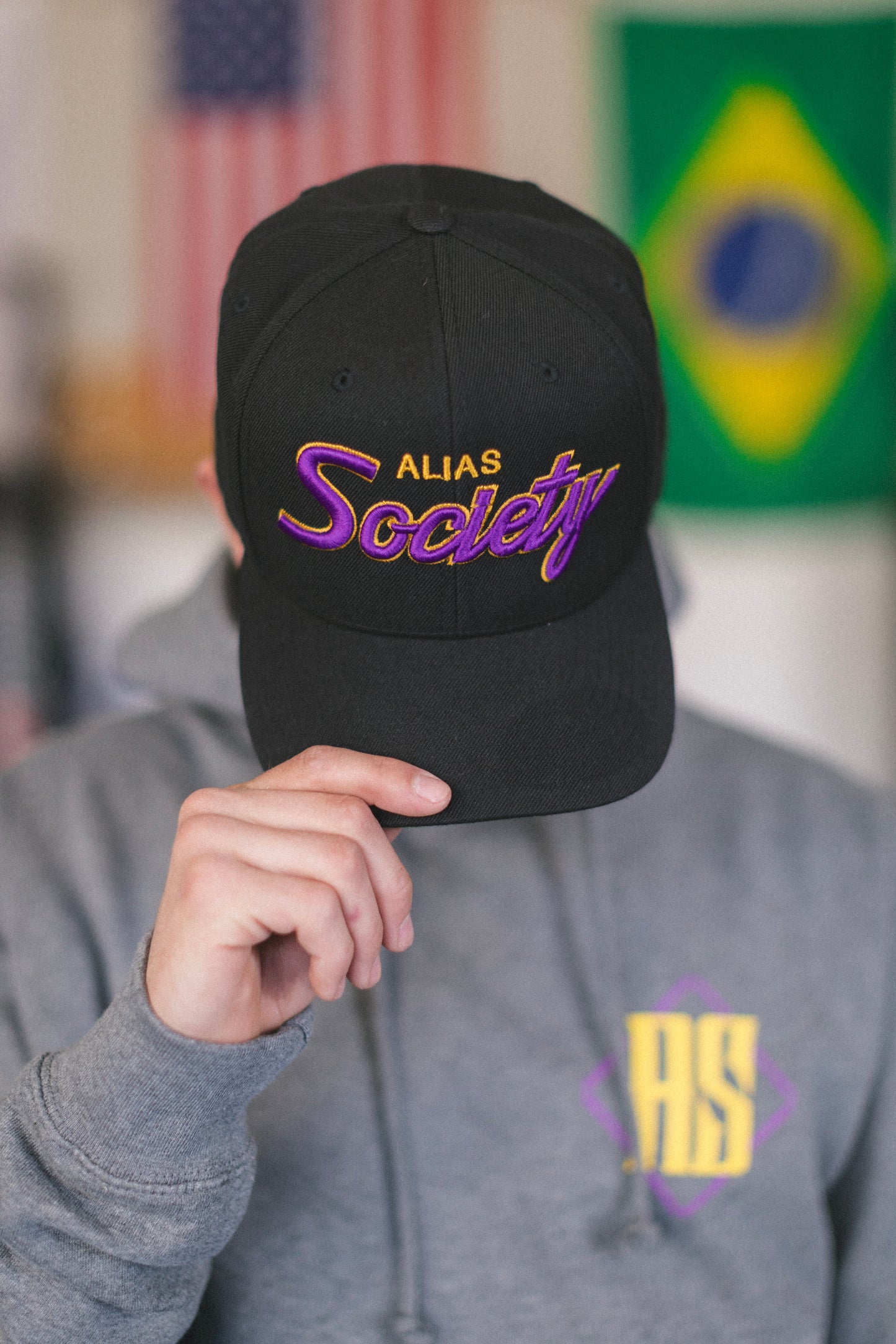 Classic Purple and Yellow Alias Society Hat