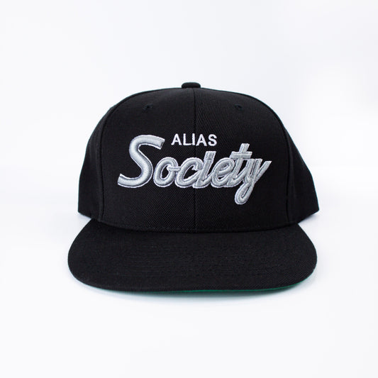 Black and Silver Alias Society Hat