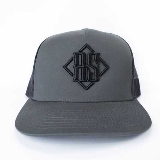 Grey and Black Alias Monogram Hat