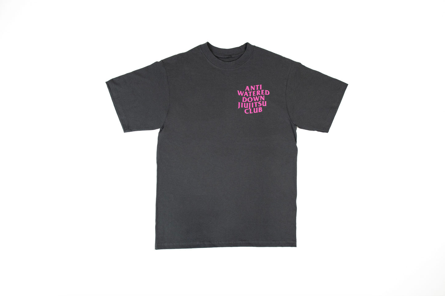 Anti Watered Down Tee (Charcoal and Fusia)